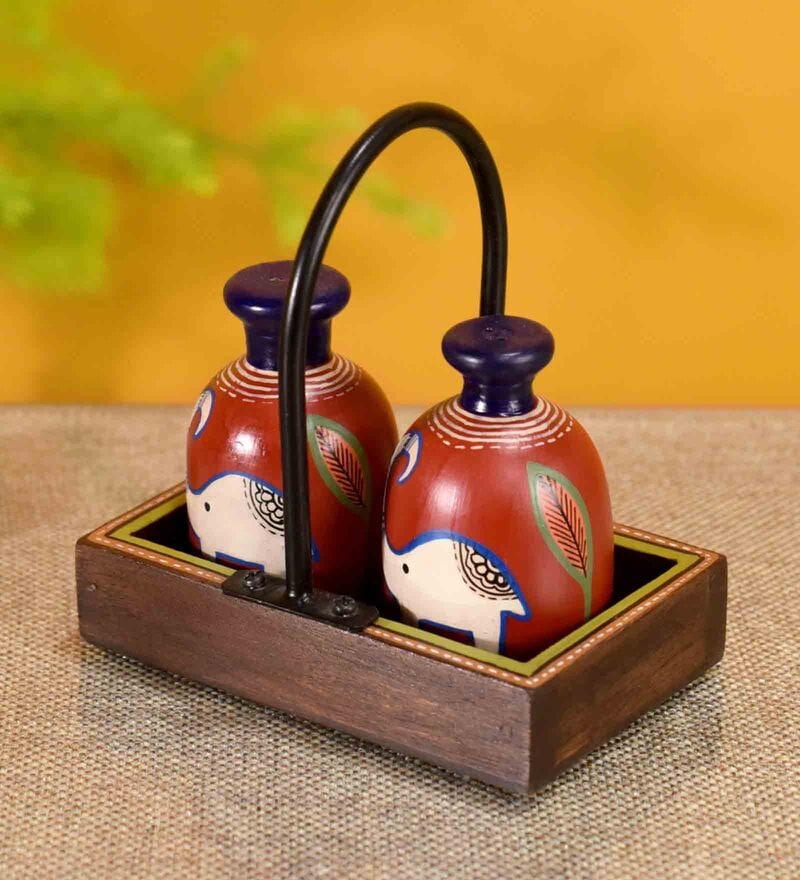Happy Elp Mango Wood Salt & Pepper Shaker