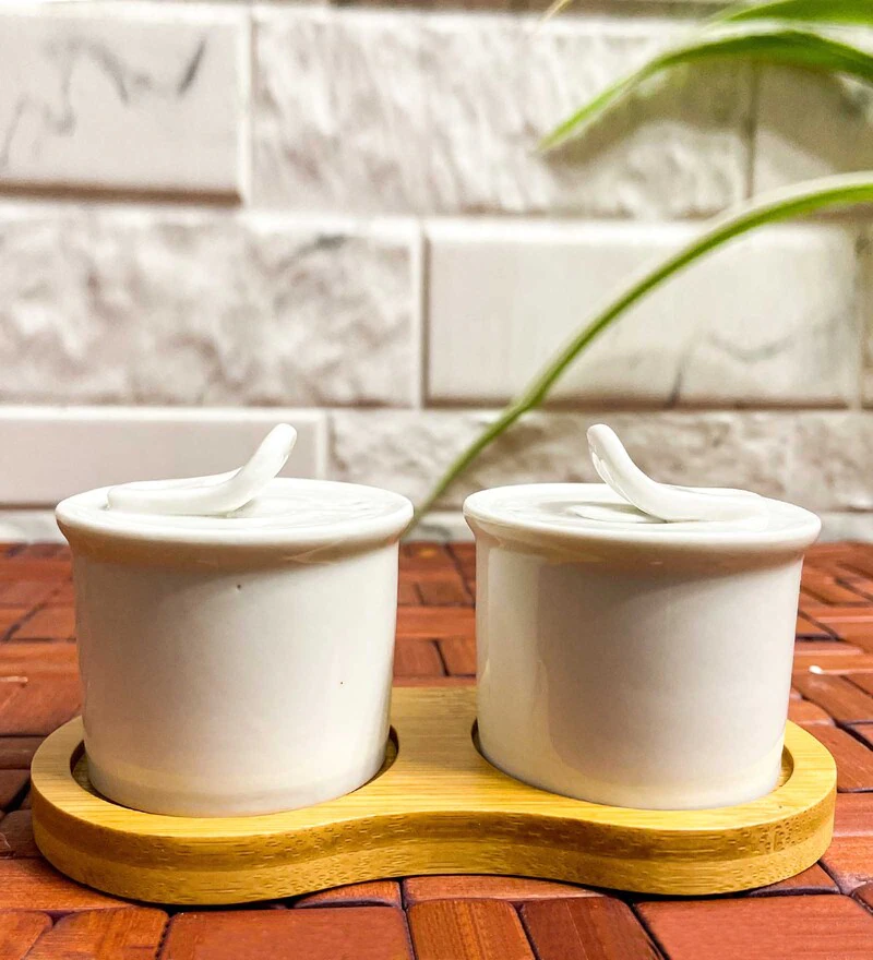 Jarred 50ml (Set of 2) Ceramic Salt & Pepper Shaker