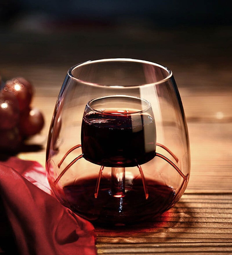Stemless Foountain 200ml Glass Wine Glass