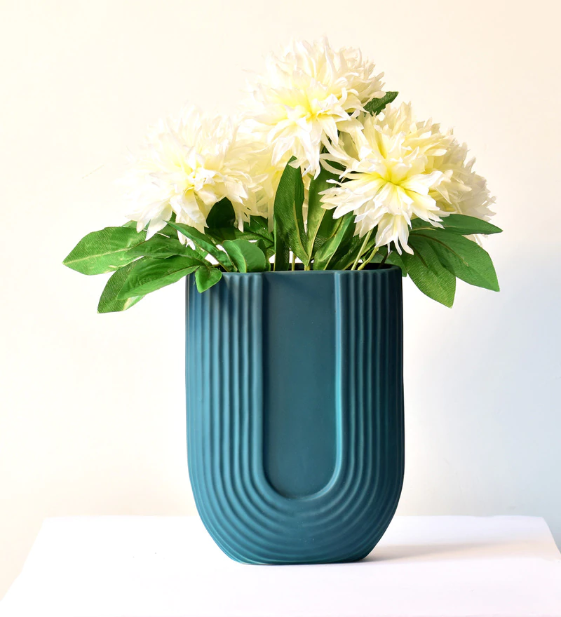 U Shaped Ceramic Table Vase