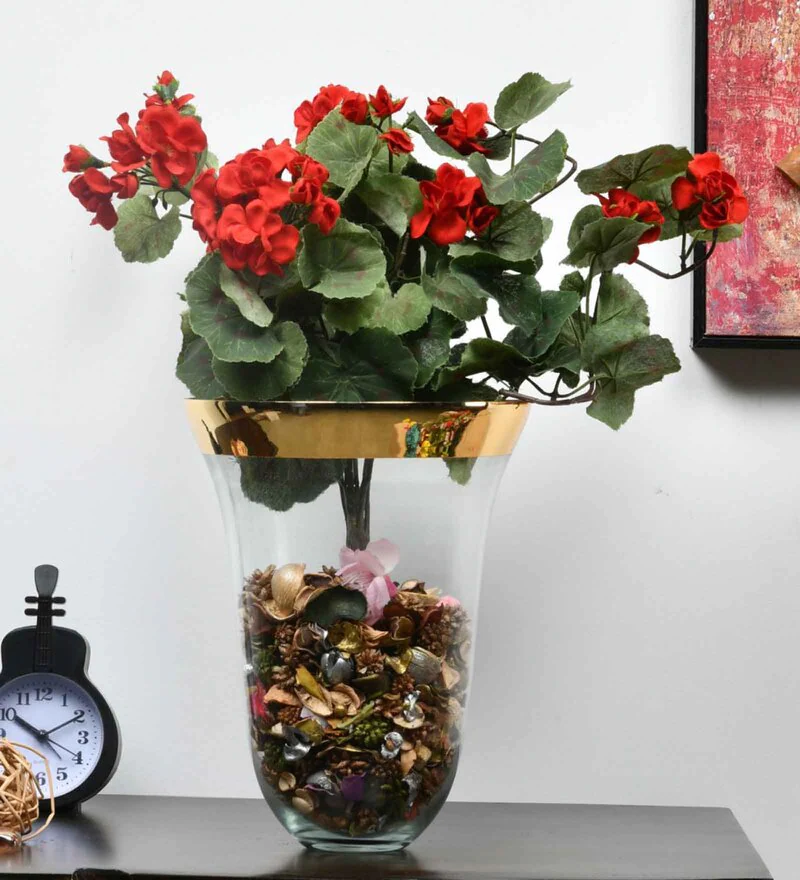 Pot Glass Table Vase