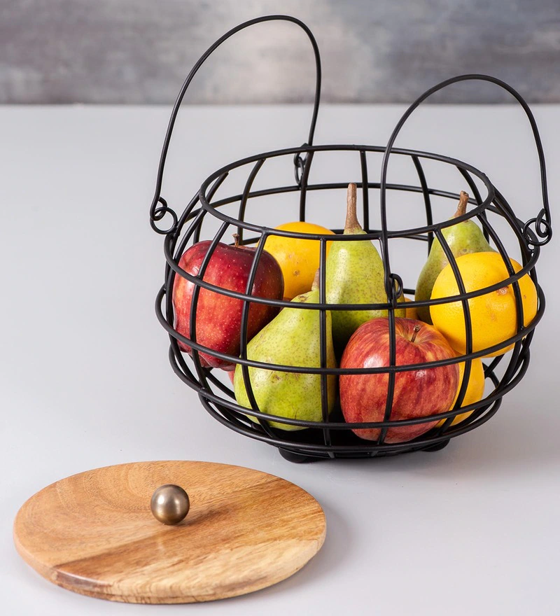 Blair HandCrafted Iron Serving Fruit Basket