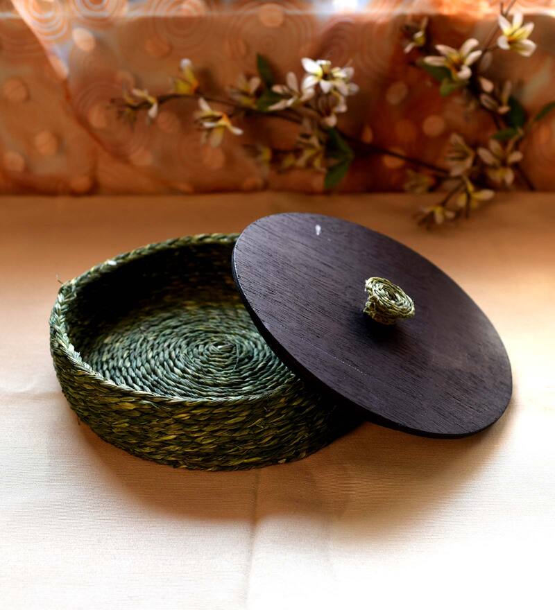 Sabai Round (Pack of 1) Sabai Grass Roti Serving Box