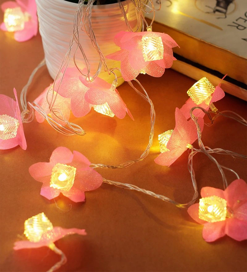 Pink 5 Meter Pink Flower Led String Light