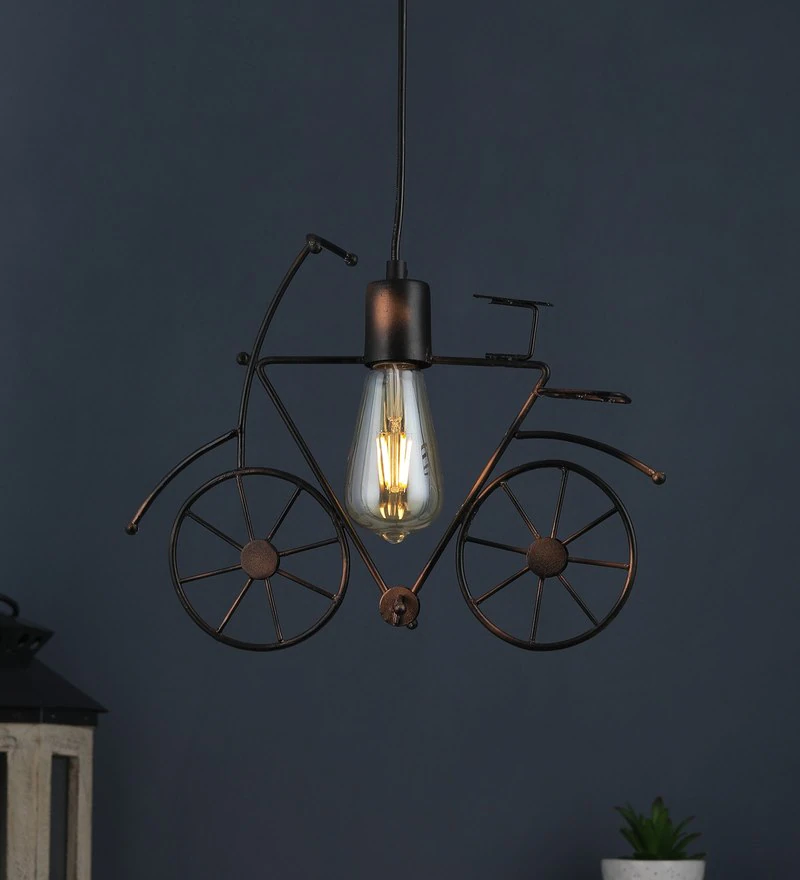 Copper Metal Single Hanging Lights