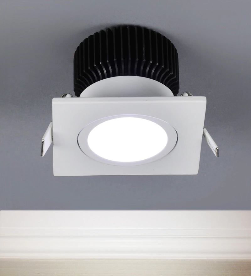White 9 Watts LED Plastic Square Panel Light