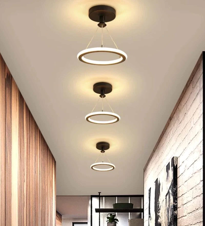 Hover Black Metal Ceiling Light