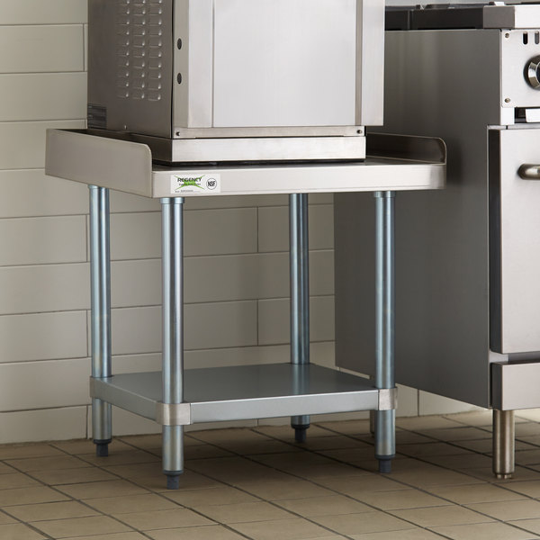 Regency 24" x 24" 16-Gauge Stainless Steel Equipment Stand with Galvanized Undershelf