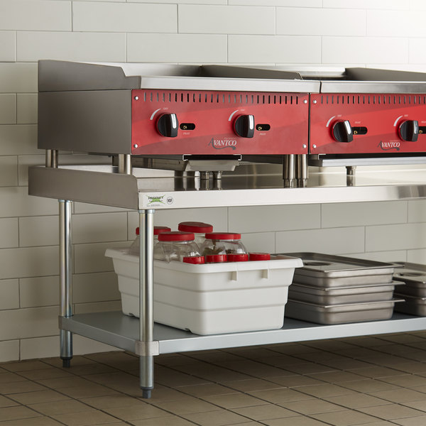 Regency 30" x 60" 16-Gauge Stainless Steel Equipment Stand with Galvanized Undershelf